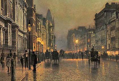 illustration décorative d’une ville au 19e siècle