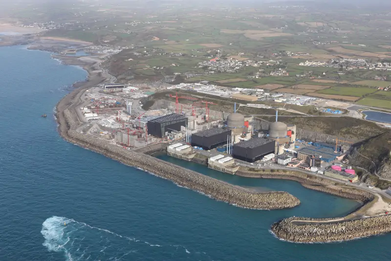 Photo montrant l’EPR de Flamanville